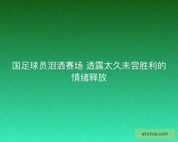 国足球员泪洒赛场 透露太久未尝胜利的情绪释放